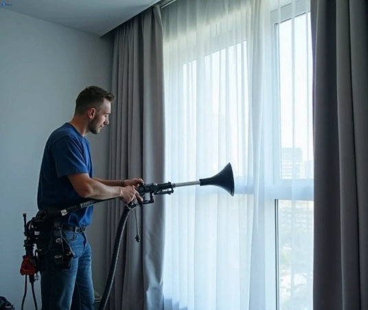 Professional commercial curtain cleaning process equipment Matty Curtain Cleaning rushcutters-bay-nsw